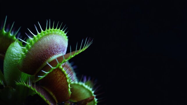 Venus flytrap close up leaves