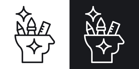 Creativity icon vector pictogram. UI. EPS10. - Vector