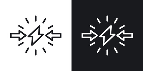 Conflict icon vector pictogram. UI. EPS10. - Vector