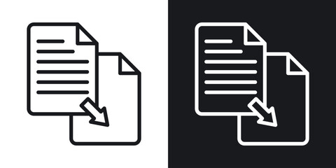 Compare icon vector pictogram. UI. EPS10. - Vector