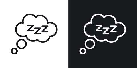 Zzz icon vector pictogram. UI. EPS10. - Vector