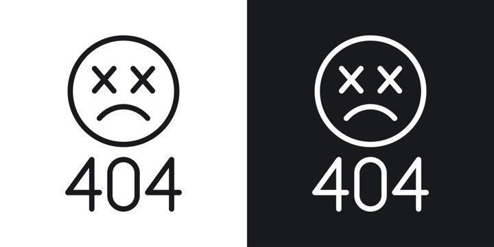 404 Error icon vector pictogram. UI. EPS10. - Vector