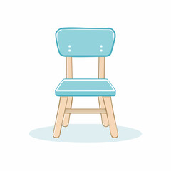 Kinderstuhl in Pastellblau