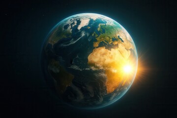 Awe-inspiring view from space, showcasing our planet in all its glory