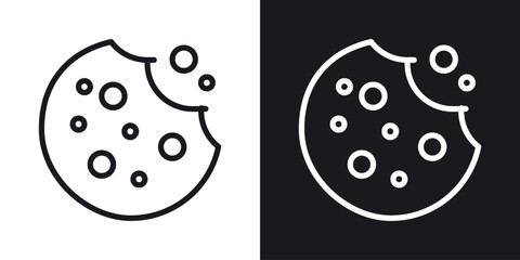 Cookie icon vector pictogram. UI. EPS10. - Vector