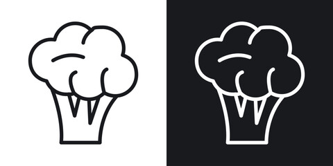 Broccoli icon vector pictogram. UI. EPS10. - Vector