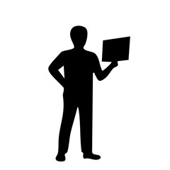 business man with laptop