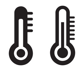 Minimal temperature gauge icons vector design.