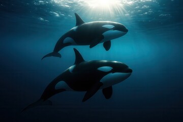Orcinus orcas in Harmony