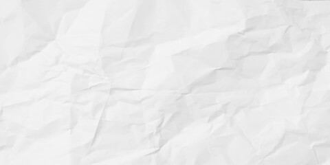 Paper texture Crumpled White. Top view.