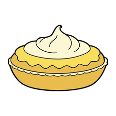 Banana cream pie features a buttery crust filled with creamy custard, layered with fresh bananas, and topped with fluffy whipped cream for a sweet, smooth delight.
