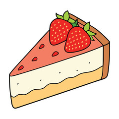 Creamy strawberry cheesecake with a buttery graham cracker crust, rich cheese filling, and a luscious strawberry topping for a perfect sweet indulgence.
