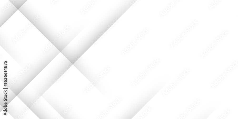 Poster white abstract background geometry shine and 3d layer element vector for presentation design. abstra