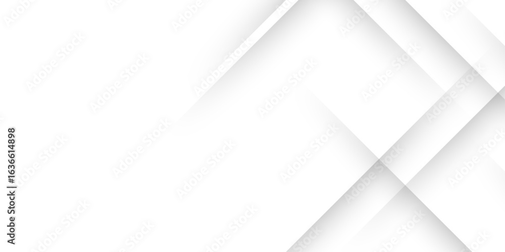 Poster white abstract background geometry shine and 3d layer element vector for presentation design. abstra