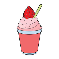Creamy strawberry frozen yogurt, bursting with fruity sweetness and tangy flavor, a refreshing treat perfect for cooling down on warm days and satisfying dessert cravings.
