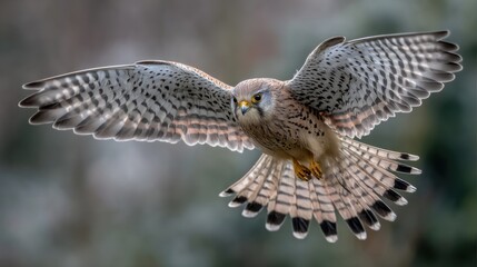 Fototapeta premium Kestrel soaring in the air