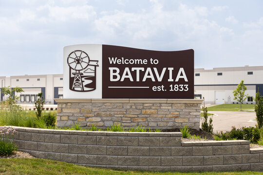 Batavia, IL, USA - August 5, 2025: The city of Batavia, which is located in Kane and DuPage County in the Chicago suburbs. Batavia is the oldest city in Kane County.