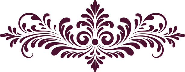 Elegant Ornamental Design with Swirling Elements An Exquisite Decorative Flourish Featuring Symmetrical Composition and Intricate Details A Celebration of Artistic Expression and Aesthetic Beauty