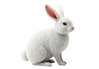 Obraz premium Isolated White Bunny Rabbit