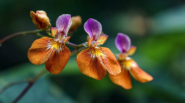 Exotic Flowers Blooming in a Lush Garden