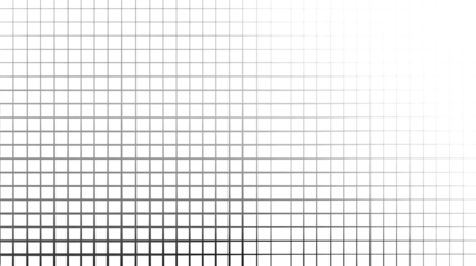 Digital pixel square grid in white tone on a white background