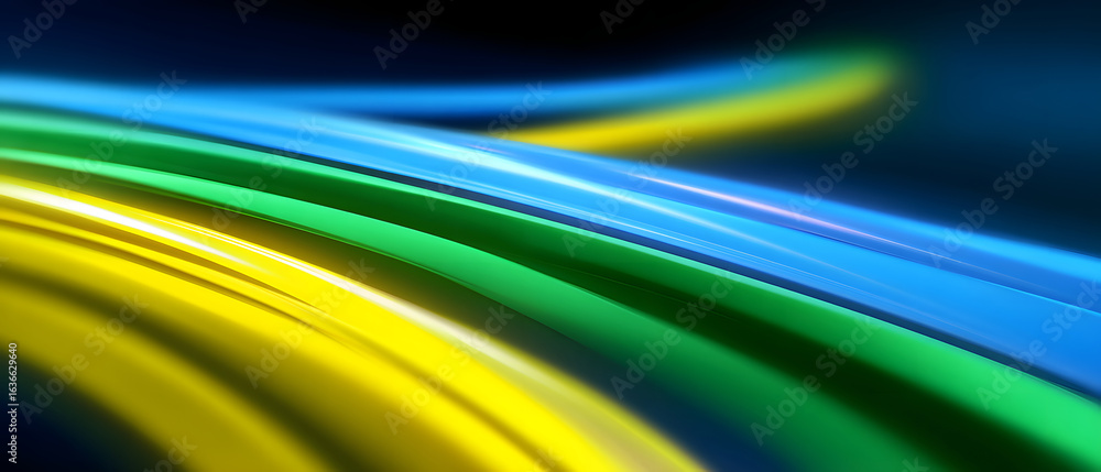 Poster abstract dynamic tech background with motion lines