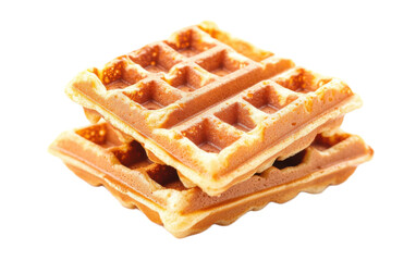 Waffle snack on transparent background, png