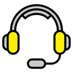 Headset  Icon Element For Design