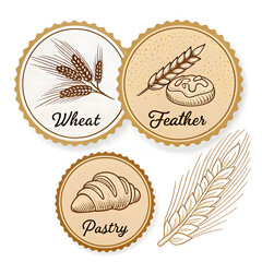 set of organic labels