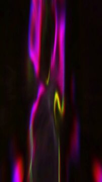 Seamless vertical video elegant animation of a metal sheet. Hypnotic minimal wavy foil background.