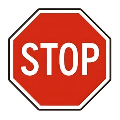 Stop Sign Symbolizing Caution and Decision Making