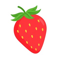 Obraz premium Red strawberry illustration