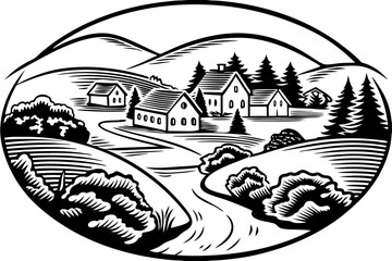 house in the mountains