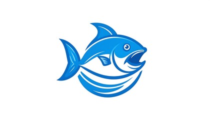 Obraz premium Blue fish graphic design