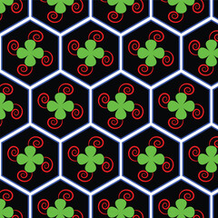 flower pattern for textiles, floral textile design,