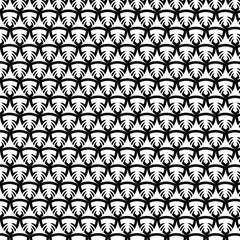 Vintage wave pattern seamless textile texture in black and white