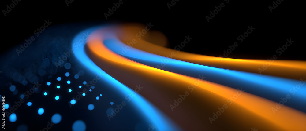 Poster dynamic abstract tech background with intersecting lines