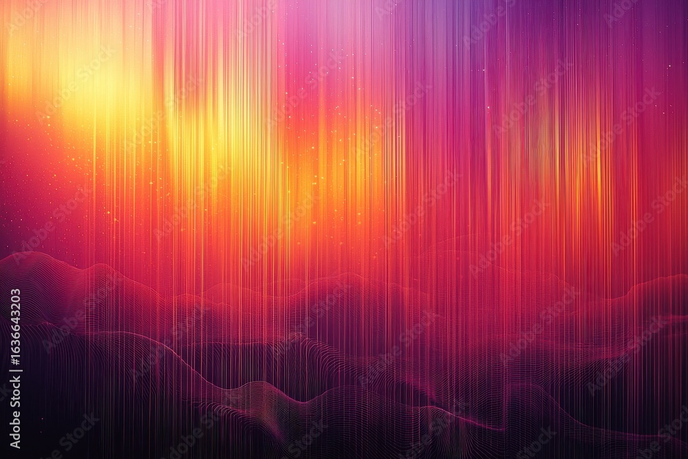 Aufkleber abstract vibrant gradient background with glowing lines and soft hues