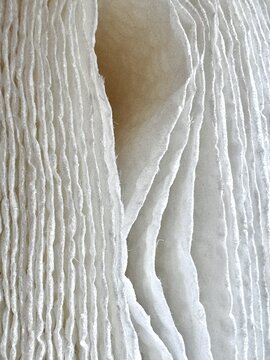 White paper layers macro textured minimalistic background