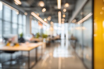 Blurred background of office visible brand colors business identity concept corporate visual space