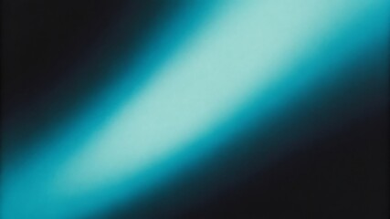 Diagonal gradient of teal blue and black with light aqua