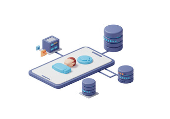 Isolated Mobile Phone with Database and User Connection