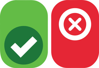 Obraz premium Adobe Illustrator Artwork yes and no button