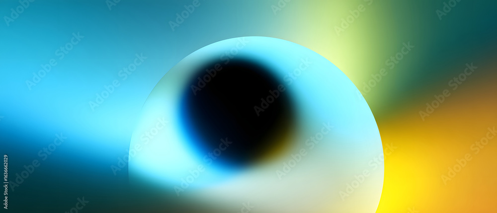 Poster abstract forms in a minimal gradient background