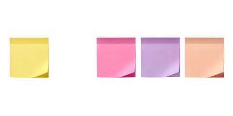 Fototapeta premium Row of Colorful Sticky Notes - Mockup and Reminder