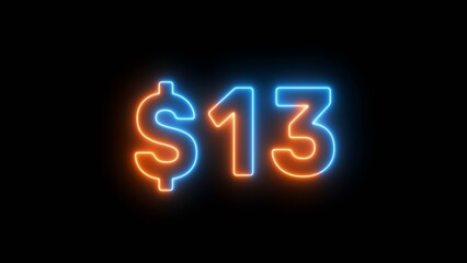 13 -dollar illustration number.