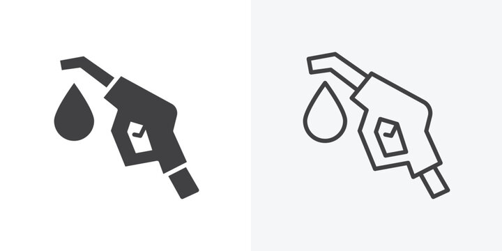 petrol icon. Line Art And Clip art Style Design