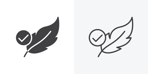 Hypoallergenic tested icon. Line Art And Clip art Style Design