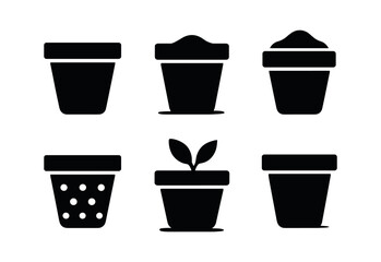 Terracotta Pot Icons