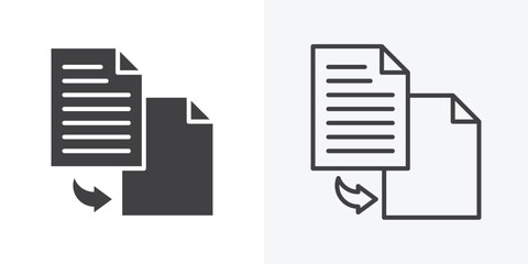 Compare icon. Line Art And Clip art Style Design